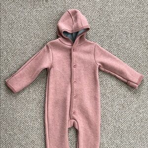 Mama Owl Wool Hooded Kids One Piece